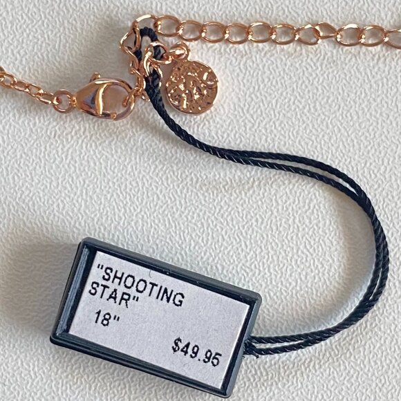 FAC Cubic Zirconia Star Infinity Rose Gold tone Necklace - Picture 4 of 7